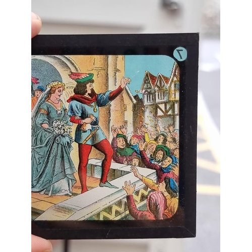 1406 - A small collection of magic lantern slides.