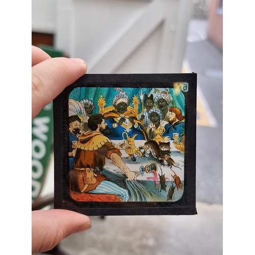 1406 - A small collection of magic lantern slides.