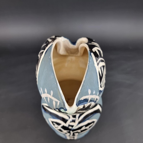 1410 - A Madoura pottery Edition Picasso 'Gothique aux Feuilles' pitcher, impressed and painted marks, 31cm... 