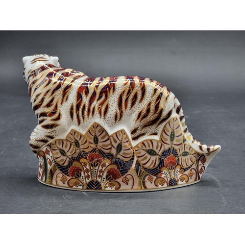 1586 - Royal Crown Derby Imari paperweights: 'Bengal Tiger', with gold stopper.