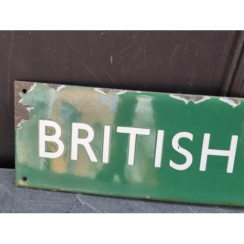 1297 - Railwayana: a vintage 'British Railways' enamel sign, 14.5 x 68cm. 