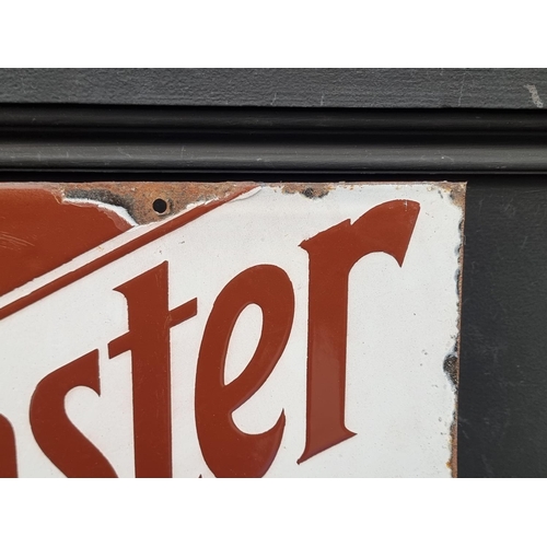 1693 - Advertising: a vintage enamel double-sided 'Westminster Virginia Cigarettes' sign, 38 x 53cm.... 