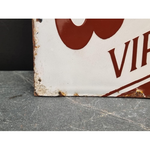 1693 - Advertising: a vintage enamel double-sided 'Westminster Virginia Cigarettes' sign, 38 x 53cm.... 