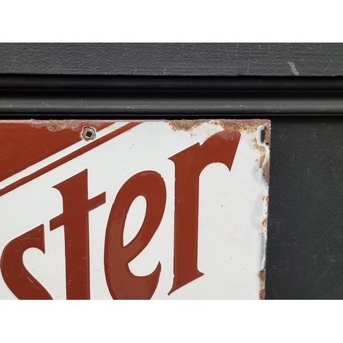 1693 - Advertising: a vintage enamel double-sided 'Westminster Virginia Cigarettes' sign, 38 x 53cm.... 