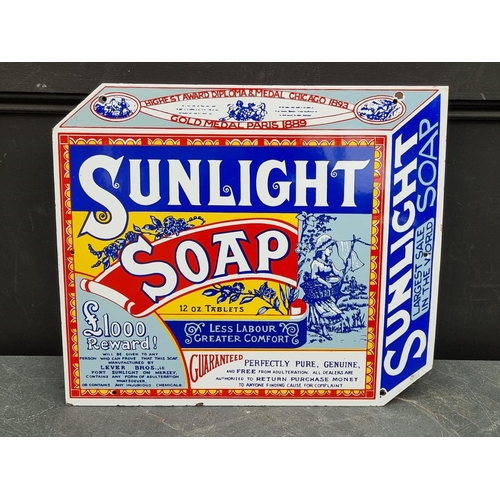 1694 - Advertising: an enamel 'Sunlight Soap' sign, 43 x 50cm.