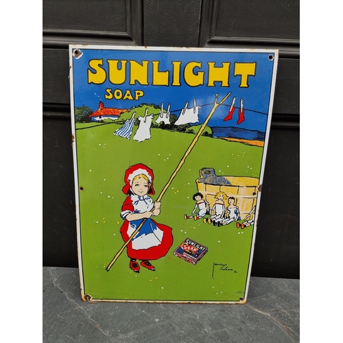 1696 - Advertising: an enamel 'Sunlight Soap' sign, 51 x 35.5cm.