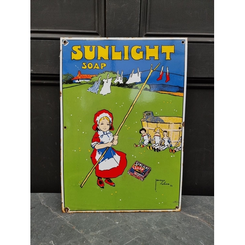 1696 - Advertising: an enamel 'Sunlight Soap' sign, 51 x 35.5cm.