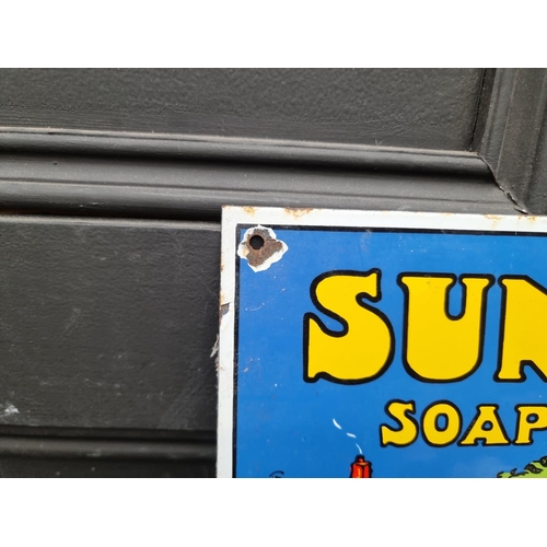 1696 - Advertising: an enamel 'Sunlight Soap' sign, 51 x 35.5cm.