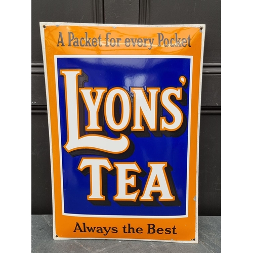 1699 - Advertising: an enamel 'Lyons' Tea' sign, 64 x 45cm.