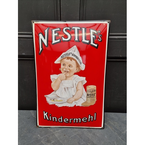 1700 - Advertising: an enamel 'Nestle's Kindermehl' sign, 60 x 40cm.