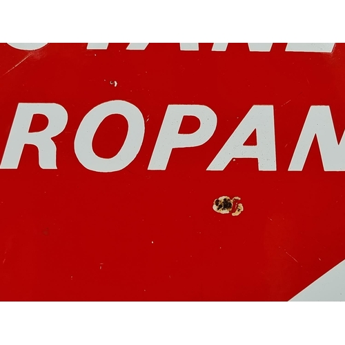 1715 - Advertising: a vintage enamel double-sided 'Totalgaz' sign, 49 x 60cm.