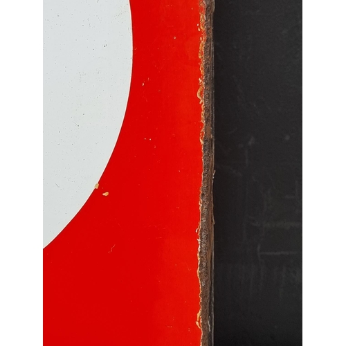 1715 - Advertising: a vintage enamel double-sided 'Totalgaz' sign, 49 x 60cm.