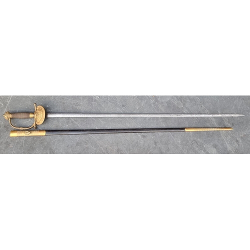 543 - A Victorian Court sword and scabbard, by J Buckmaster & Co, 3 New Burlington Street, London, wit... 