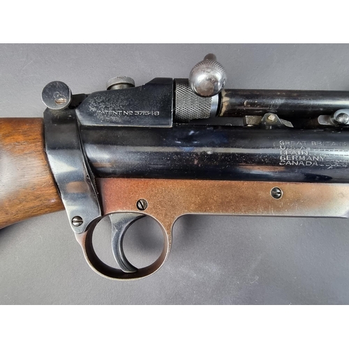 577 - A rare 1930s Webley Mk2 service rifle, with .22 cal removable barrel, Serial No.10884.... 