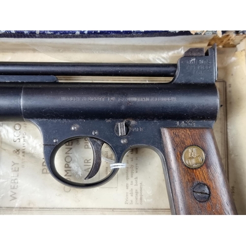 583 - An early Webley Mk1 .177 cal air pistol, Serial No.1433.