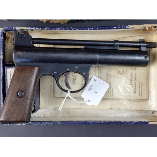 583 - An early Webley Mk1 .177 cal air pistol, Serial No.1433.