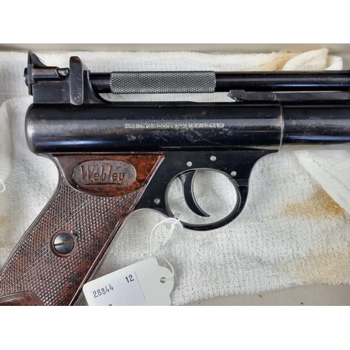 585 - A Webley Premier .22 cal air pistol, Serial No.1230, boxed.