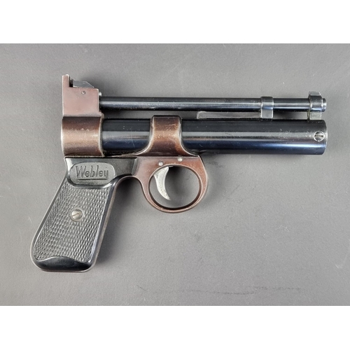 587 - A Webley Junior .177 cal air pistol, Serial No.457.