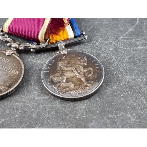 599 - Medals: a WWI War Medal and a George V Long Service and Good Conduct Medal, to: 5188, W.O C.1/M.M.S.... 