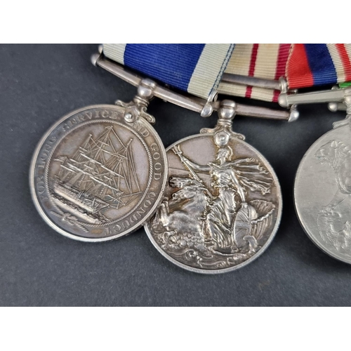 600 - Medals: a group of six WWII and later medals, to: C/MX 57568 W.E Hampton. SHPT.ART. 2/3rd Class R.N,... 