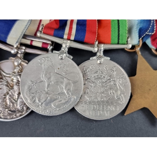 600 - Medals: a group of six WWII and later medals, to: C/MX 57568 W.E Hampton. SHPT.ART. 2/3rd Class R.N,... 