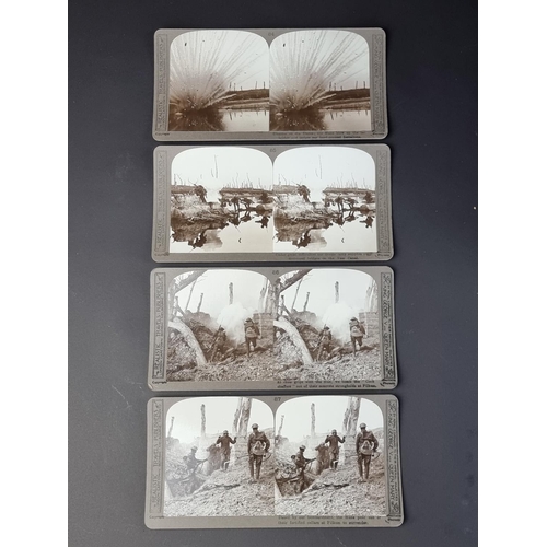 739 - A boxed set of stereoscopic cards, titled 'Official Series The Great War', by Realistic Travels Lond... 