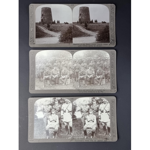 739 - A boxed set of stereoscopic cards, titled 'Official Series The Great War', by Realistic Travels Lond... 