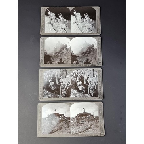 739 - A boxed set of stereoscopic cards, titled 'Official Series The Great War', by Realistic Travels Lond... 