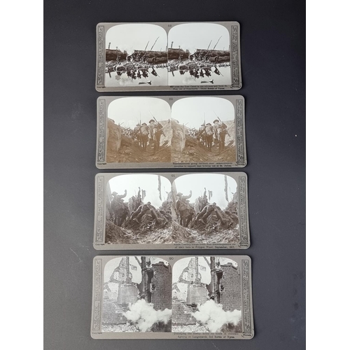 739 - A boxed set of stereoscopic cards, titled 'Official Series The Great War', by Realistic Travels Lond... 