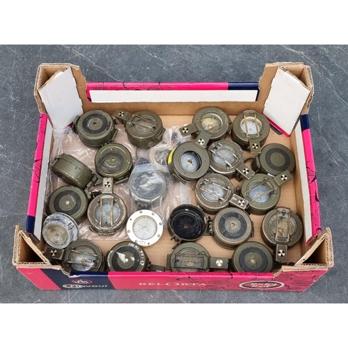 746 - A quantity of British army compasses, (spares or repairs).