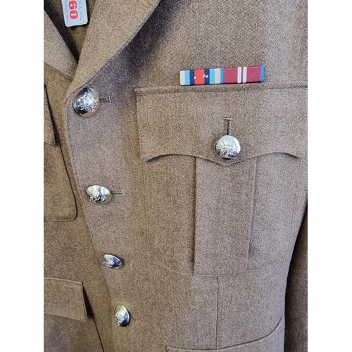 760 - A Blues & Royals Sergeant's uniform, with comprising cap, jacket with medal ribbon, and trousers... 