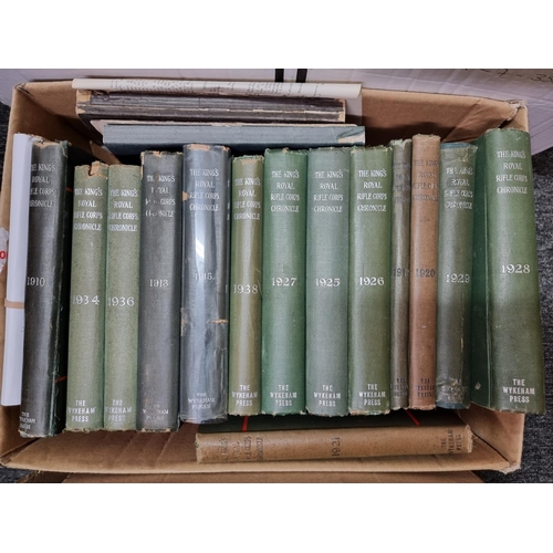 770 - Books: a quantity of military chronicles for The Rifle Brigade; The Royal Green Jackets and The King... 