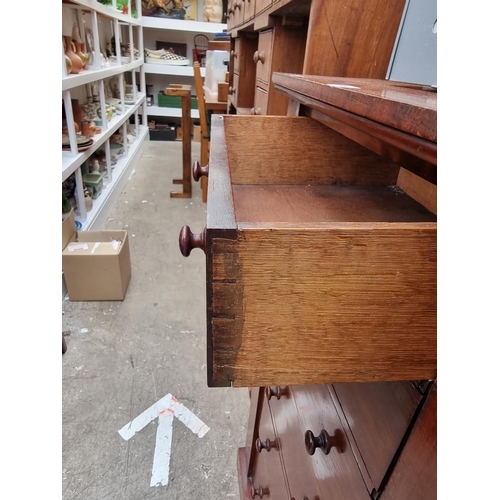 1009 - A late Victorian mahogany Wellington chest, 56cm wide.