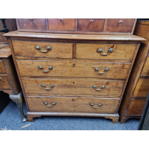 1030 - A George III mahogany chest of drawers, 100cm wide.