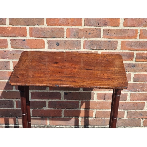 1040A - A 19th century mahogany occasional table, 58.5cm wide.