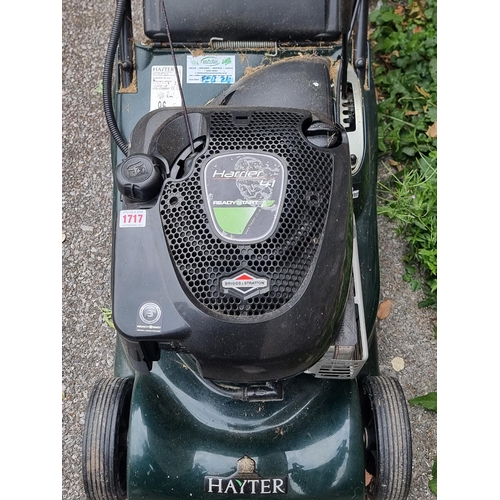 1717 - A Hayter Harrier 41 'Ready Start' petrol lawnmower, circa 2012.