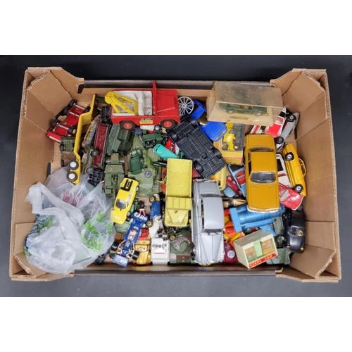 101 - Diecast: a group of vintage diecast vehicles to include examples by Dinky, Solido, Corgi, Burago, Ma... 