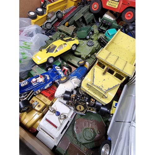 101 - Diecast: a group of vintage diecast vehicles to include examples by Dinky, Solido, Corgi, Burago, Ma... 