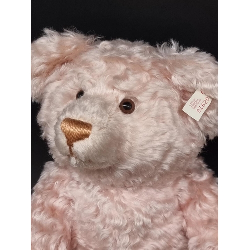 106 - Steiff: 'Rose' a British Collector's Limited Edition Bear (of 3000) No.01620, pale pink mohair with ... 