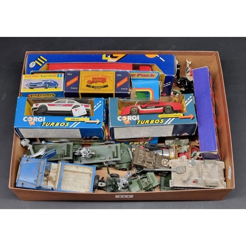 111 - Diecast: a quantity of Lone Star military vehicles; together with two Britains Land Rovers, two boxe... 