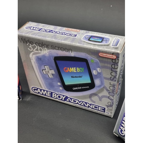 12 - Video Games: a 'Glacier' Nintendo Game Boy Advance, together with 'Kirby - Nightmare in Dr... 