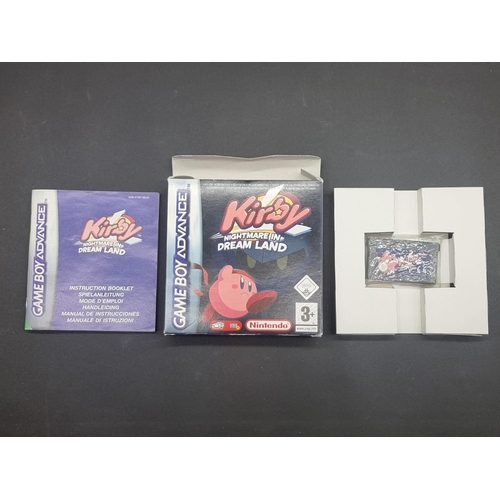 12 - Video Games: a 'Glacier' Nintendo Game Boy Advance, together with 'Kirby - Nightmare in Dr... 