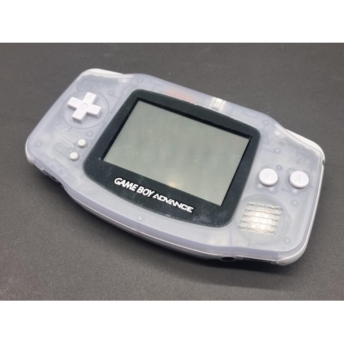 12 - Video Games: a 'Glacier' Nintendo Game Boy Advance, together with 'Kirby - Nightmare in Dr... 