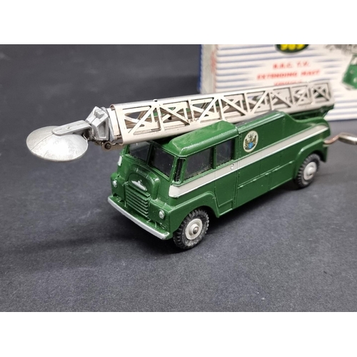 122 - Dinky: a good 'B.B.C. T.V. Extending Mast Vehicle', in original box and with satellite dish acc... 