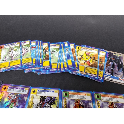 125 - Digimon: a small quantity of trading cards, to include a 1999 promo holographic Metal Greymon e... 