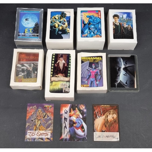 131 - Trading Cards: a collection to include examples from The X Men; Harry Potter and E.T; together ... 