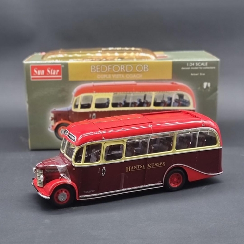 2 - Sun Star: a boxed limited edition 1/24 scale model Bedford OB Duple Vista Coach, Hants & Su... 