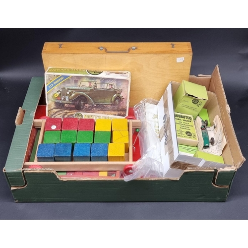 209 - Miscellaneous Toys: a small group of boxed Subbuteo items; together with a 'Wearwell' part tool set ... 