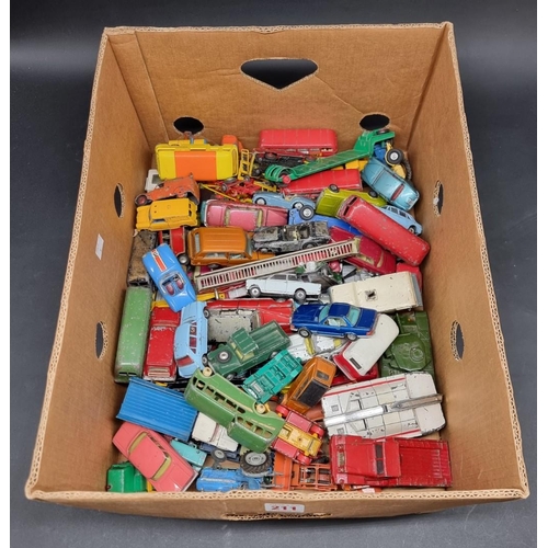 211 - Diecast: a large collection of mainly vintage diecast vehicles, with examples by Matchbox, Corgi, Di... 