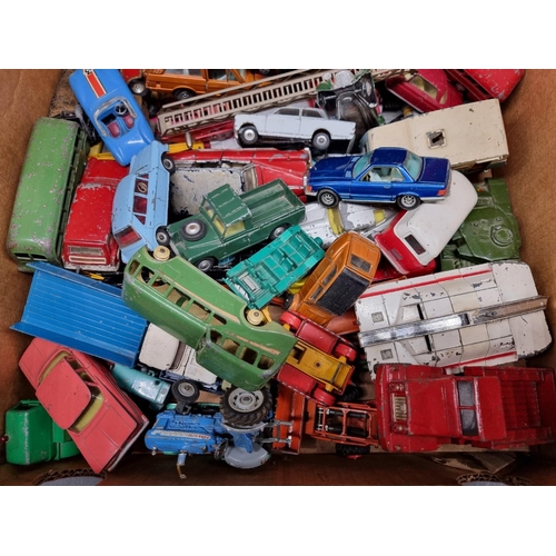 211 - Diecast: a large collection of mainly vintage diecast vehicles, with examples by Matchbox, Corgi, Di... 